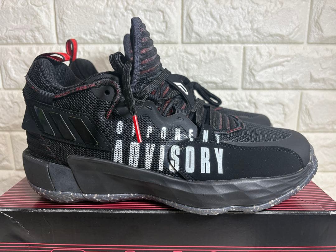 adidas DAME 7 EXTPLY 27.0cm ブラック/レッド