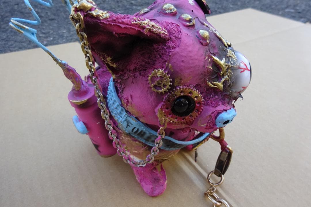 犬 ぬいぐるみ 動く 鳴く おもちゃ スチームパンク チワワ ビンテージ