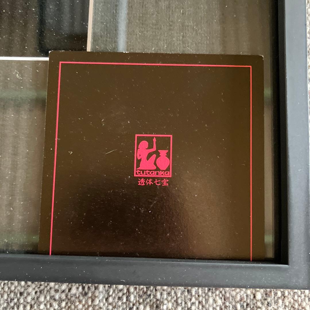 七宝の栞 七宝焼 額 縁 額装花 花瓶 マルチカラー