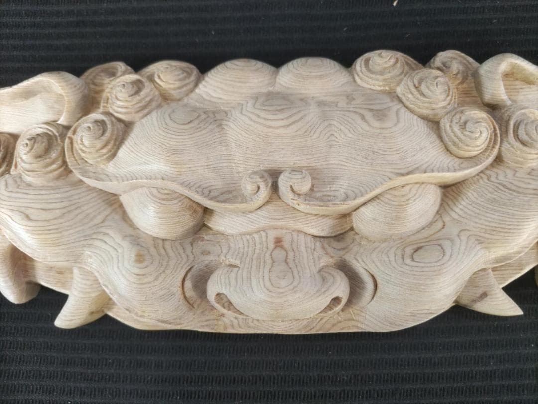 ★☆【獅子】幅30ｃｍ　魔除け！お祭り、山車、神輿　だんぢり彫刻部材