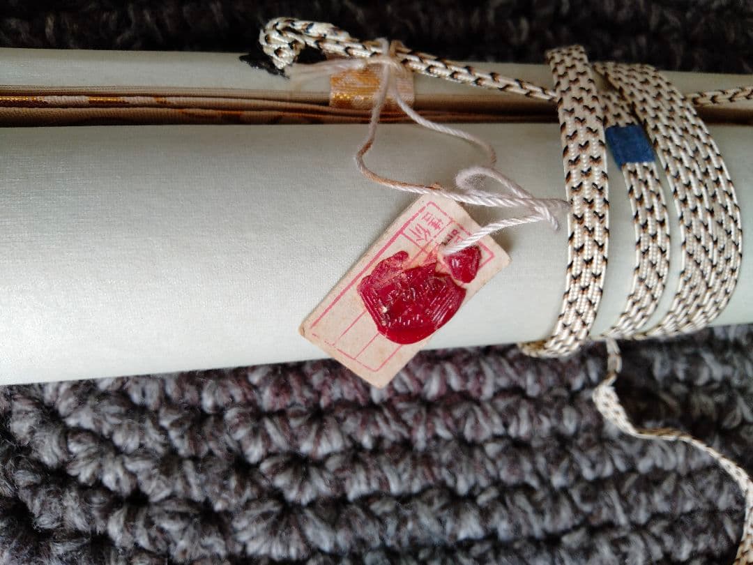 最終値下げ　中国骨董【明の時代孔子造像】昔中国文物商店にて購入旧蔵した水墨画掛軸