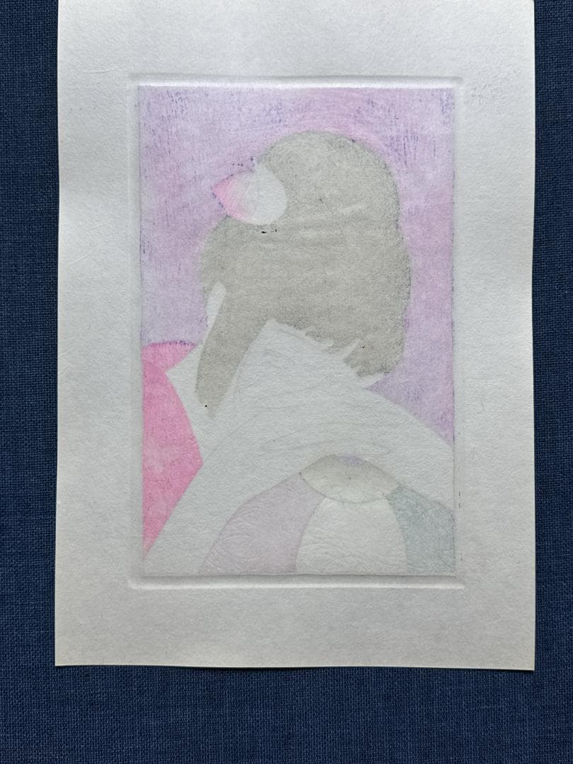 林静一 オリジナル木版画「儚夢（ろまん）」A