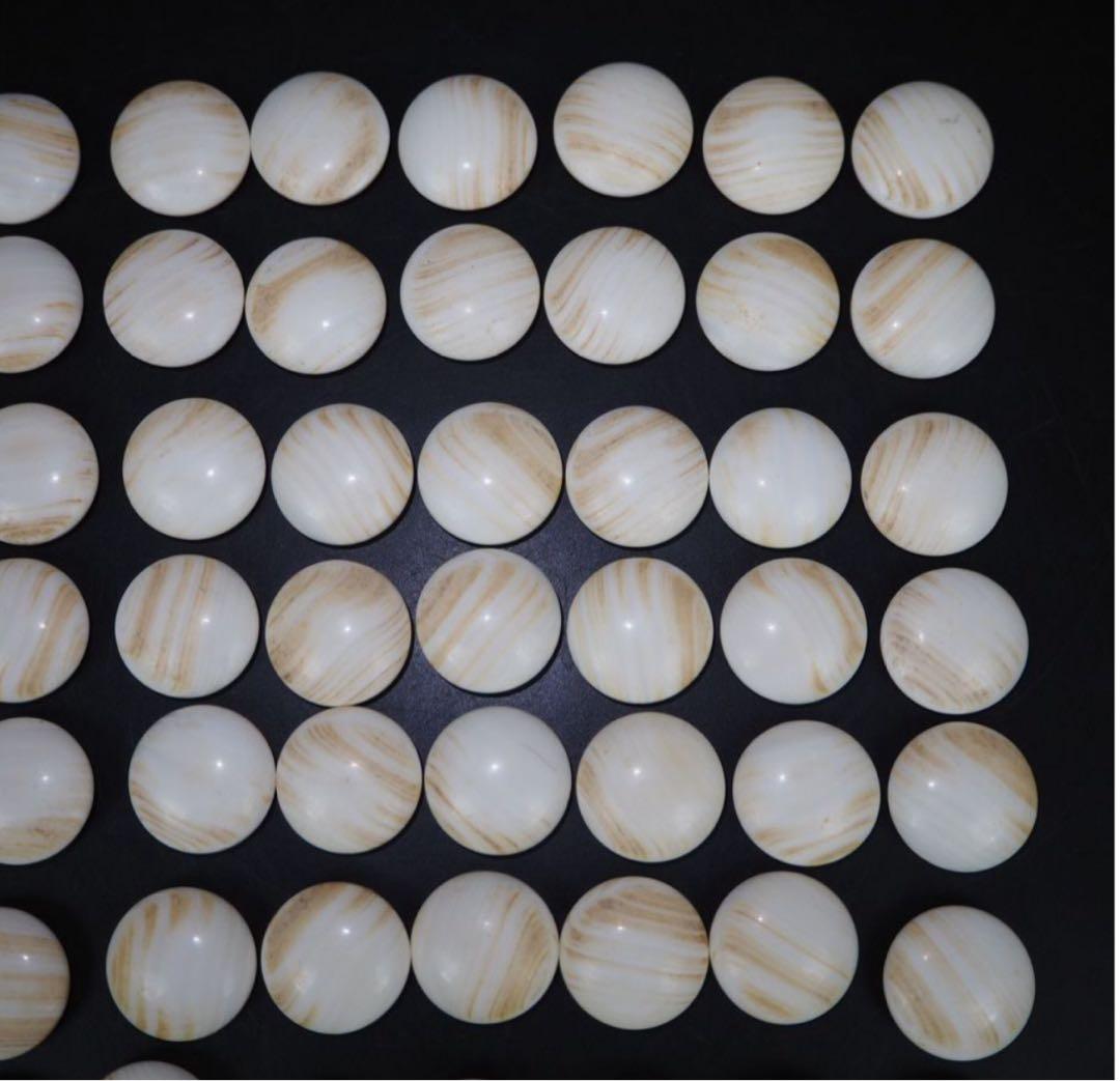 送料無料　日向特産　日向スワブデ蛤碁石31号・碁笥セット　旧家蔵出