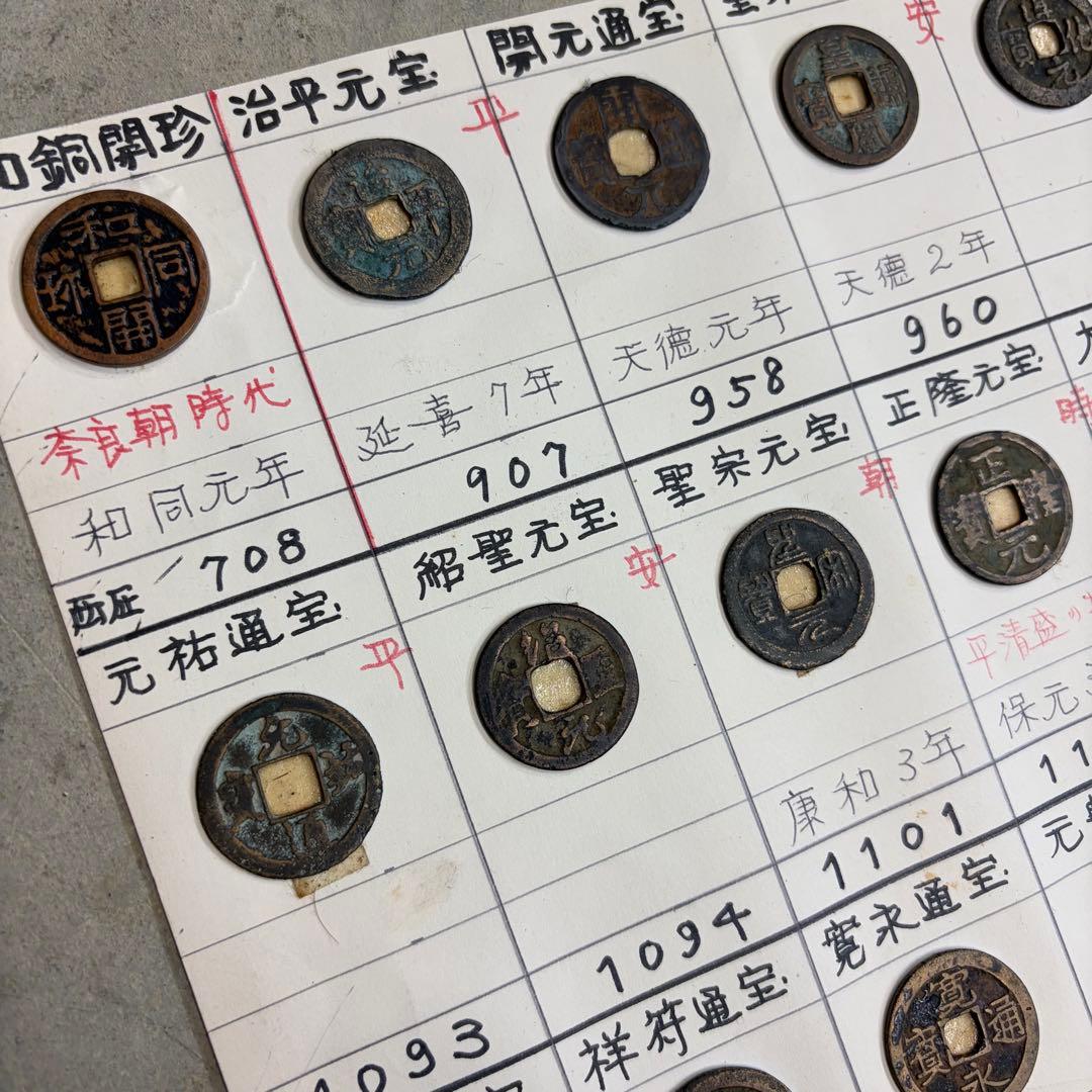 古銭　まとめ売り　日本　旧貨幣　コレクション　セット　和同開珎　他　43枚