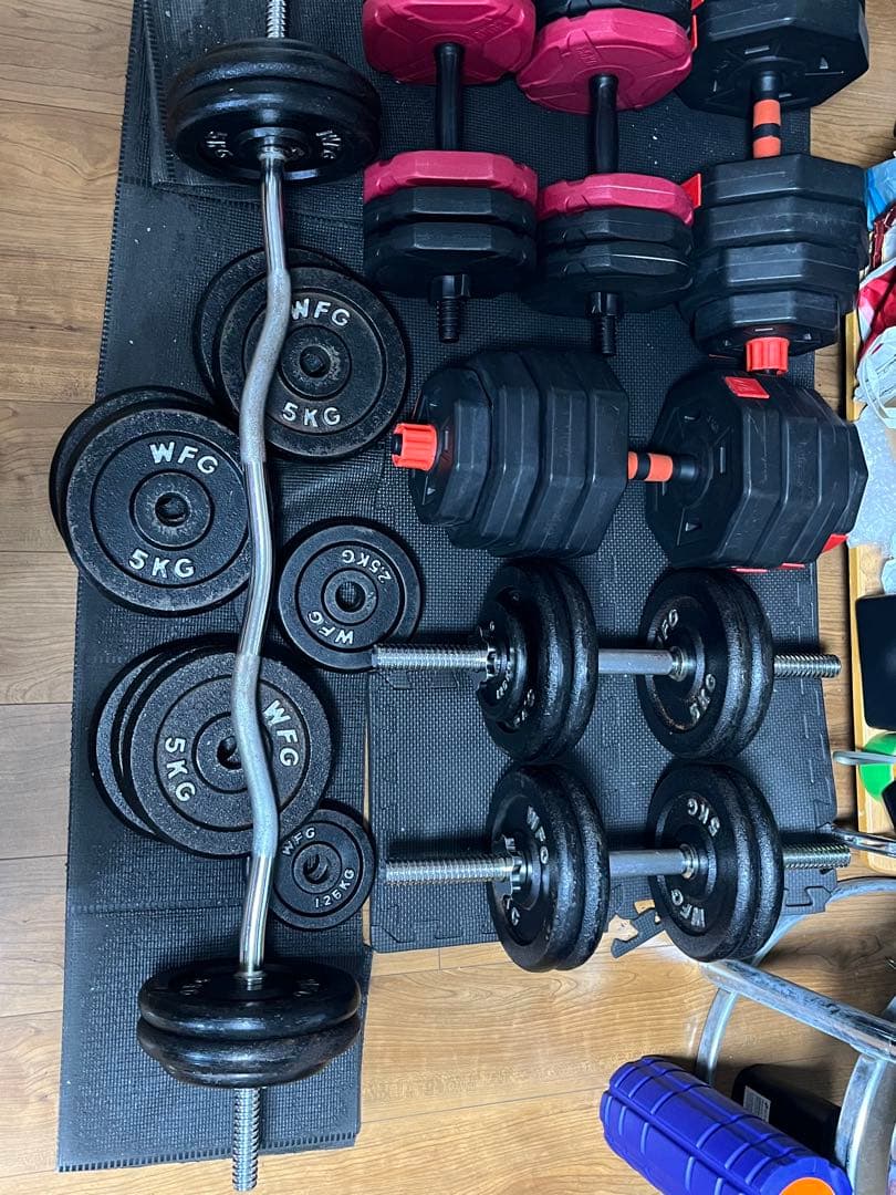 ダンベル・ezバー・プレート　セット