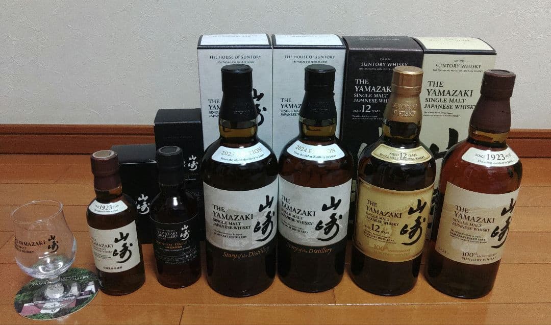 山崎12年 山崎NV 山崎蒸溜所限定 山崎2024 2025 ミニボトル 6本