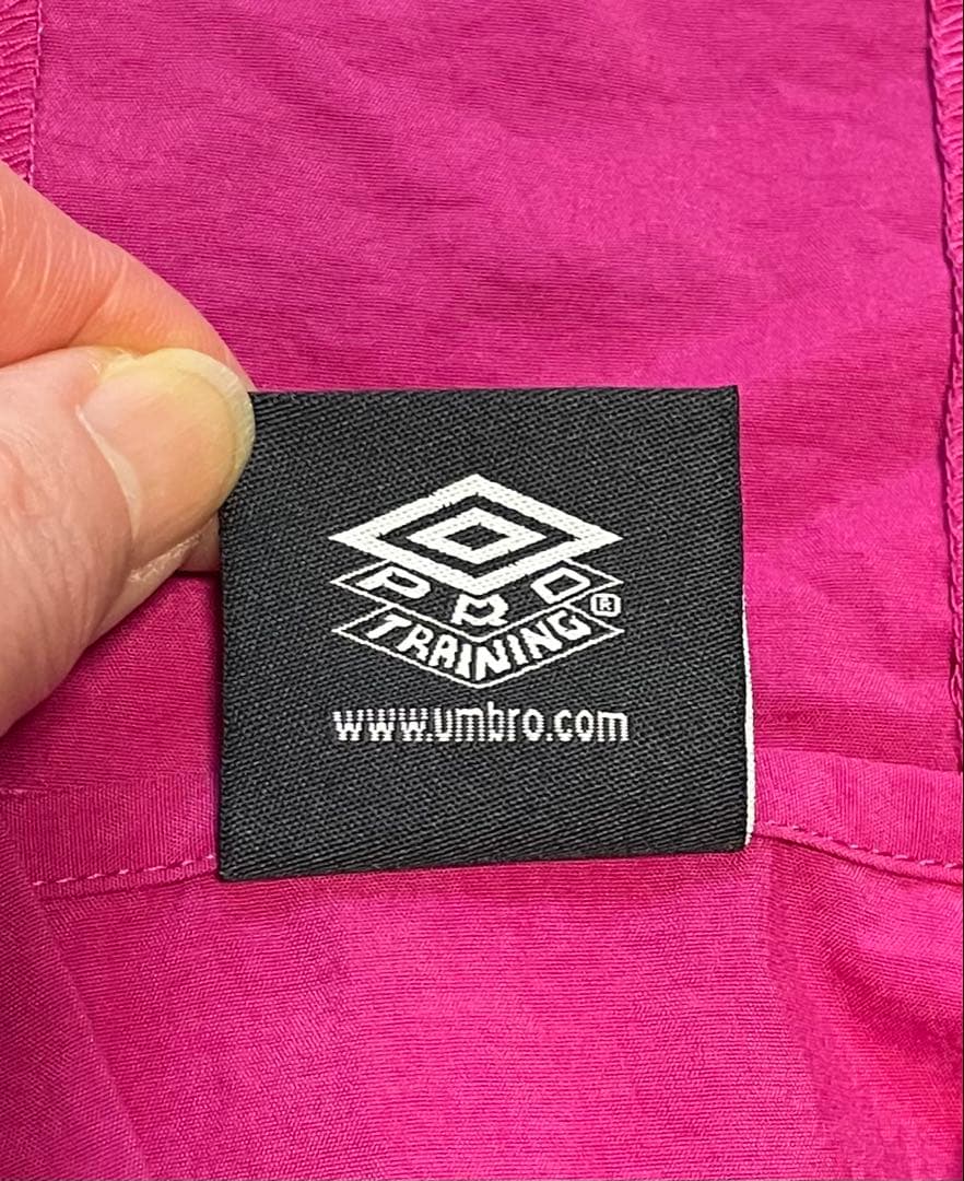 【人気再燃】UMBRO アンブロ ハーフジップ アノラックパーカー ピンク S