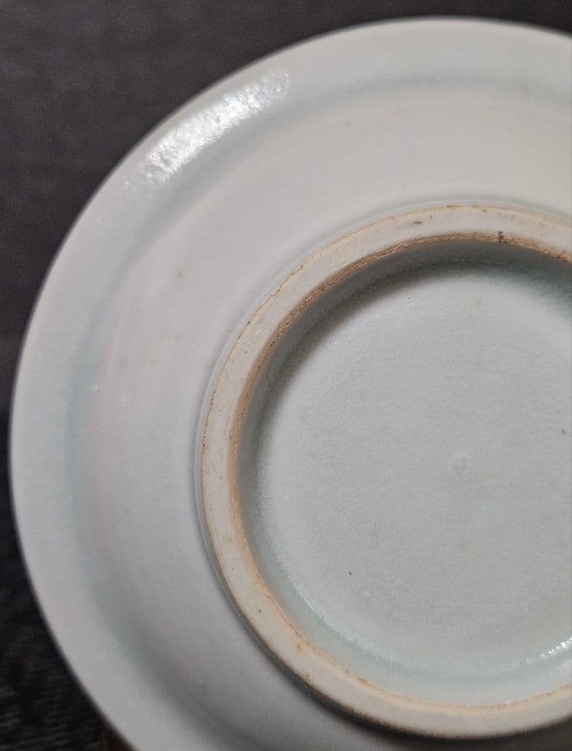 【李朝コレクター放出品❗03.】李朝白磁　分院手　兜皿　小皿　時代産地不明❗