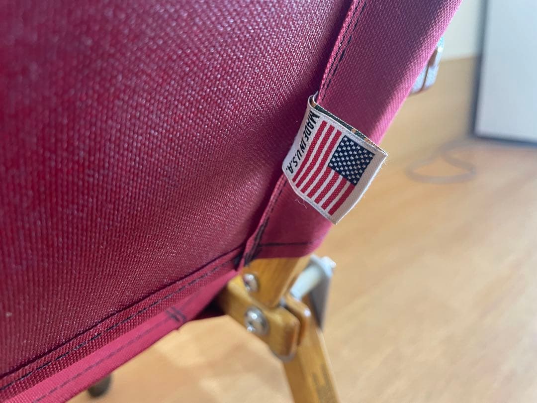 カーミットチェアワイド　バーガンディ　made in USA