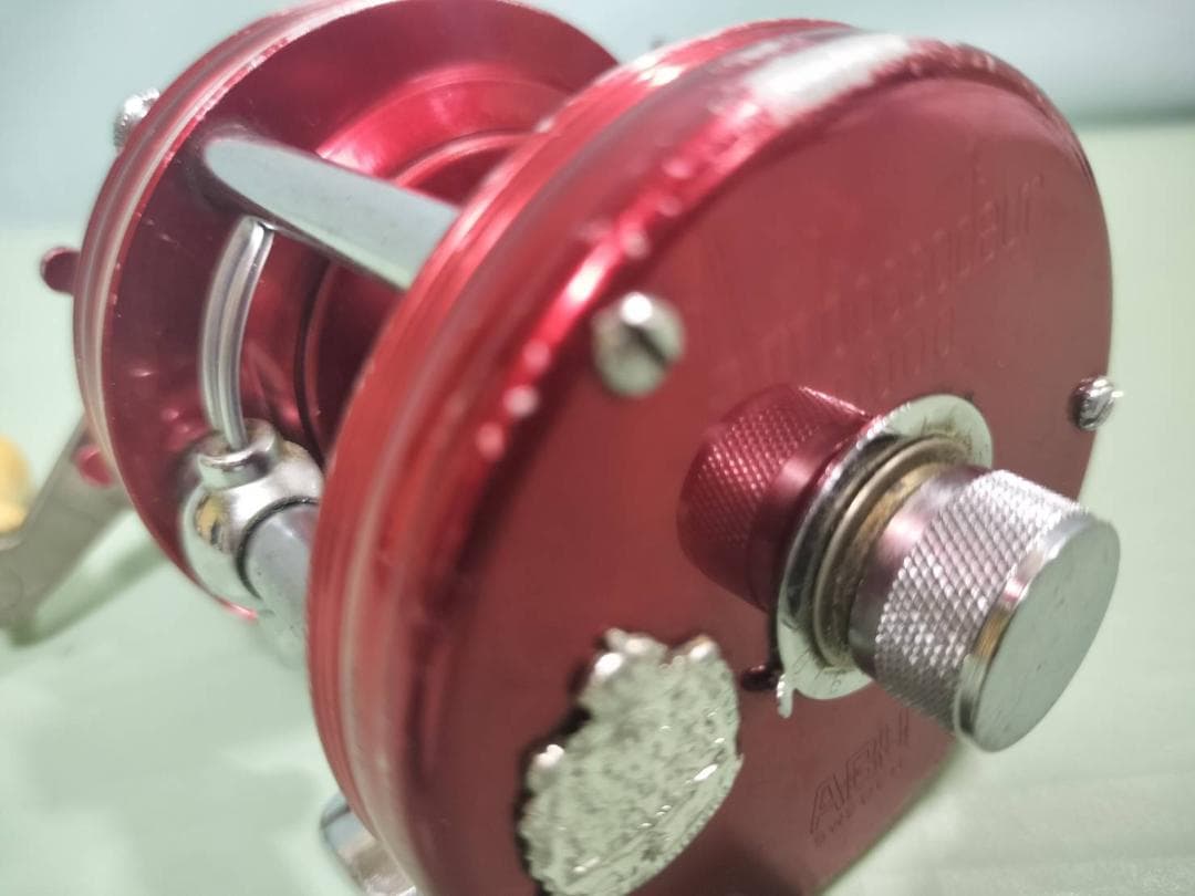 ★アブガルシア　アンバサダー 5０００　ビンテージ　リール レッド