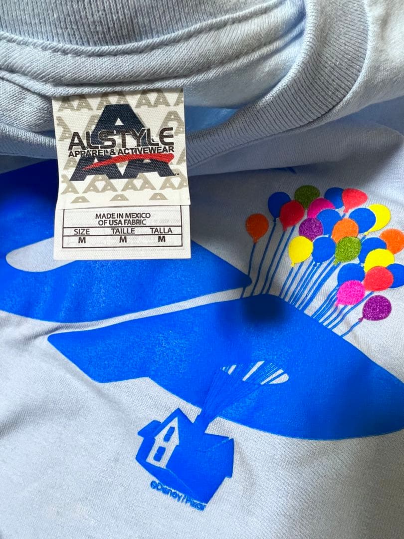 ディズニー・ピクサー　直筆サイン直筆イラスト　カールじいさんの空飛ぶ家　Tシャツ