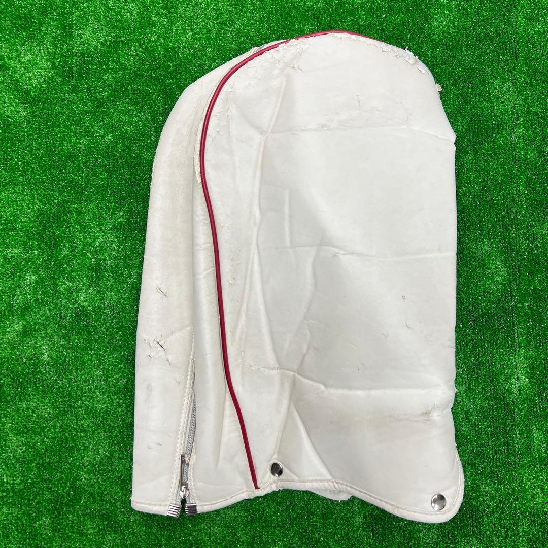 フィラ　FILA キャディバッグ　7インチ　ゴルフ　中古品　ホワイト　レッド