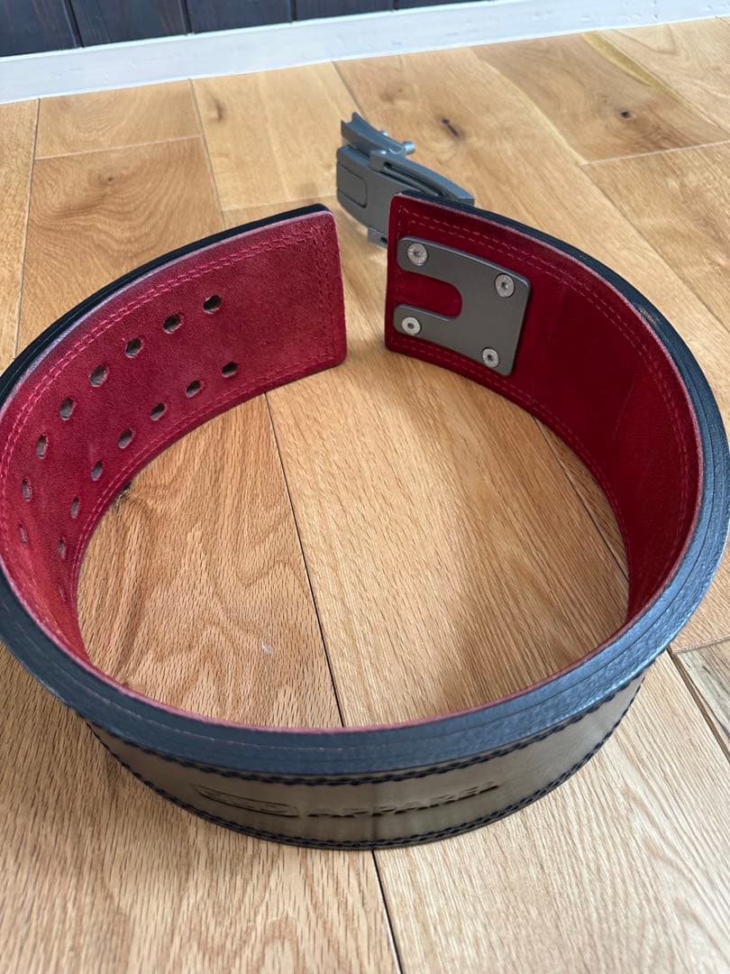 SBD トレーニング・パワーベルト Sサイズ　ブラック/レッド