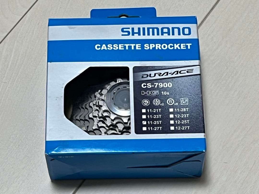 未使用CS-7900 DURA-ACE 10s 11-25T 中古12-23T