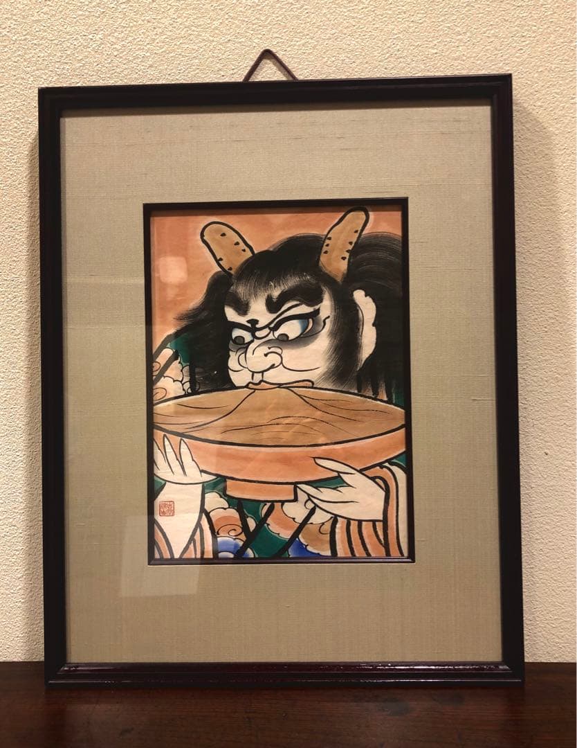 酒呑童子(津軽凧絵　肉筆)