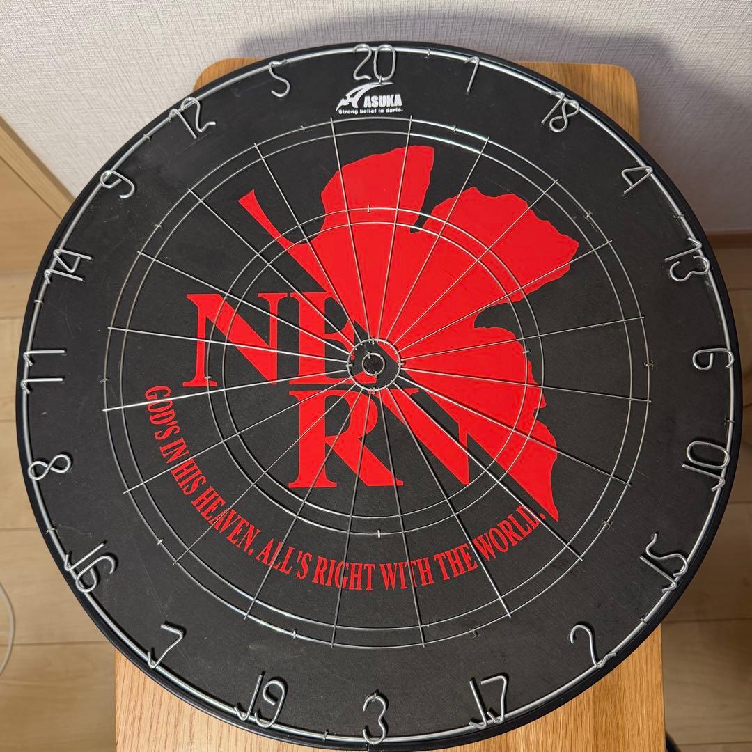未使用 エヴァンゲリオン NERV ダーツボード ハードダーツ ASUKA 廃盤