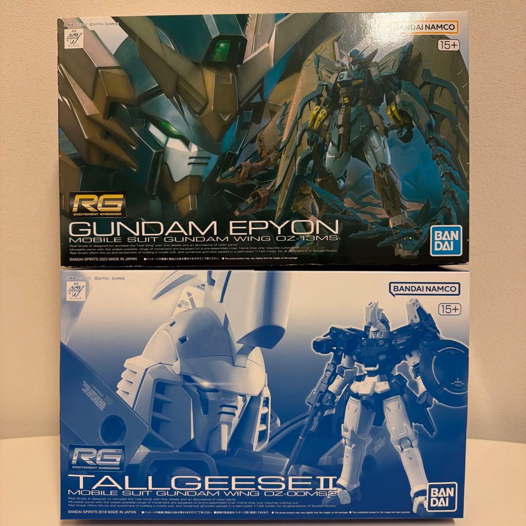 バンダイ　ガンプラ　RG エピオン　トールギスI I セット　未組み立て