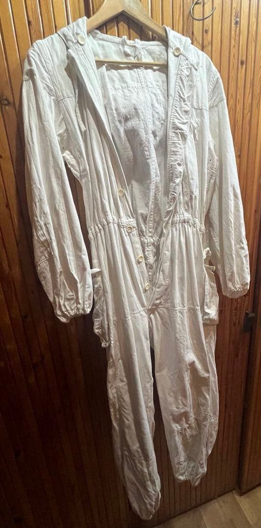 ハンガリー軍　珍しい　ヴィンテージ　冬用迷彩つなぎ