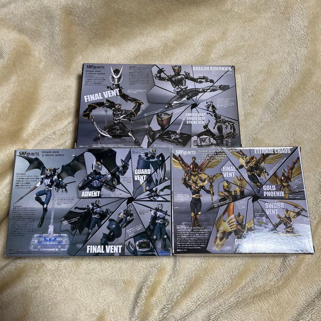 【超貴重】仮面ライダー龍騎フィギュアーツ3体セットs.h.figuarts初版