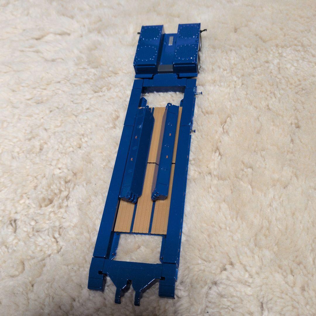 青 トレーラー ミニカー 6ホイール