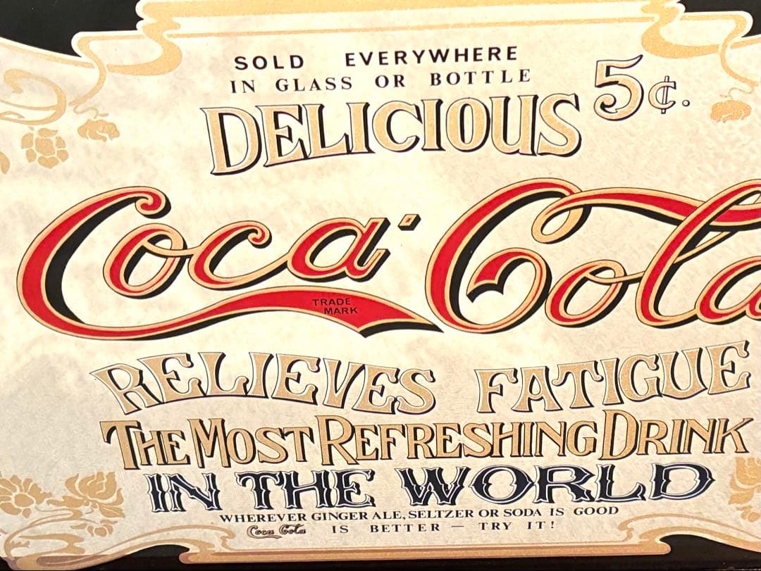 【70s】 コカコーラ　パブミラー　アメリカン雑貨　ビンテージ　サイン　看板