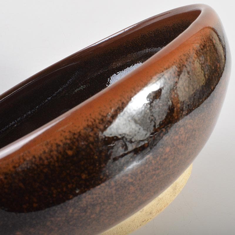 茶道具　桃の里窯　藤原敬介（恭助）作　天目向付　共箱　V　R6698F