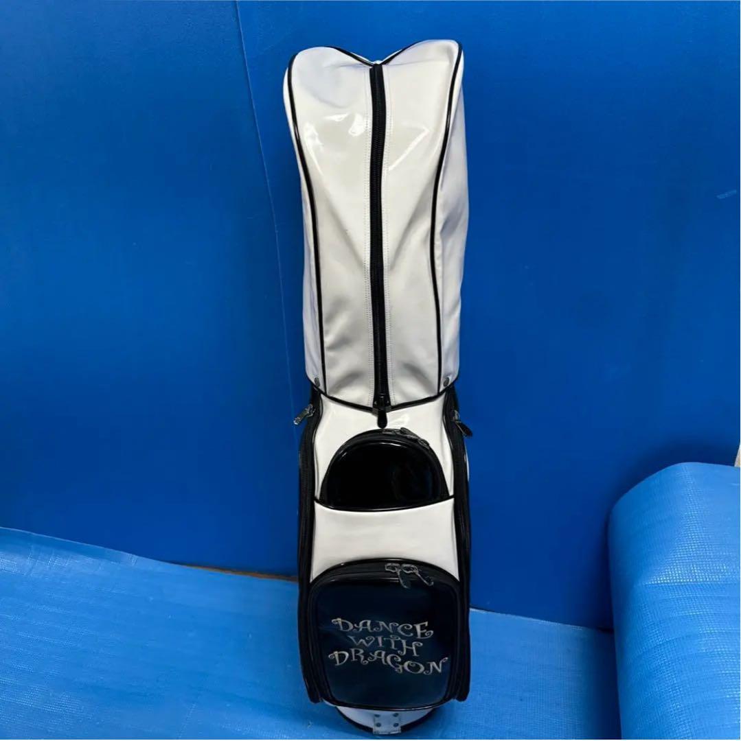 Dance with Dragon キャディバッグ 白黒