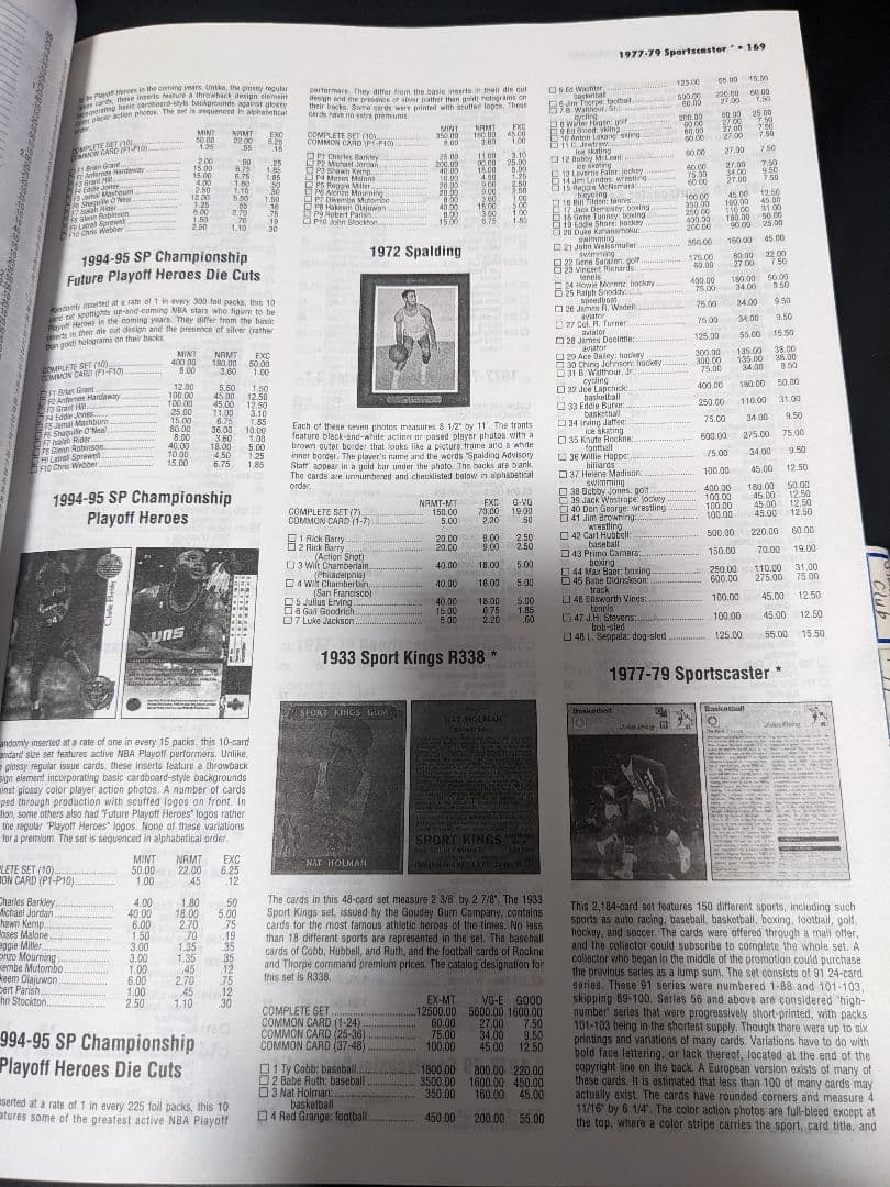 美品▼NBA▼「BECKETT（ベケット）」1996年以前の年間プライスガイド