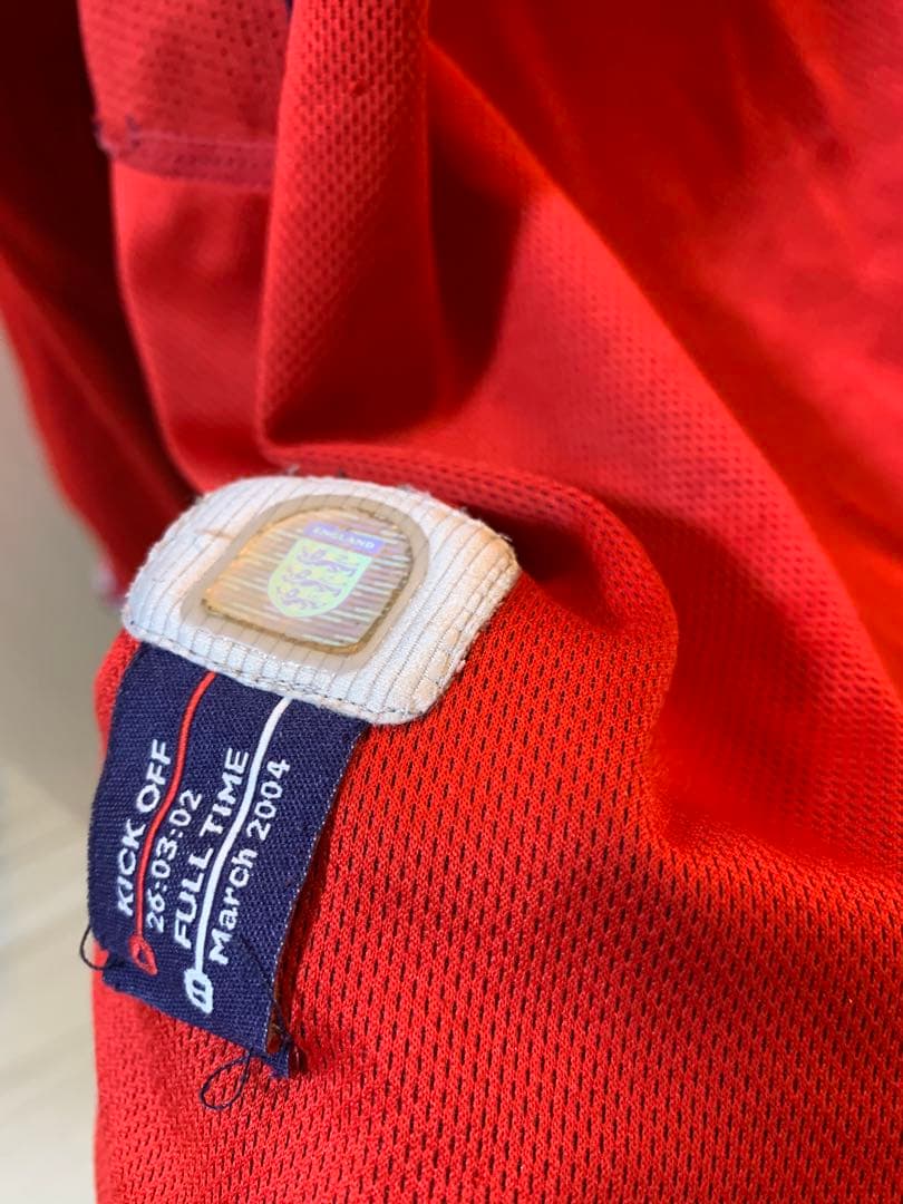 イングランド代表 サッカー　アウェイ　レトロ　リバーシブル　2002