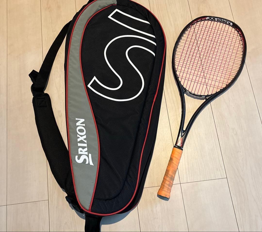 ソフトテニスラケット　バック　2点セット