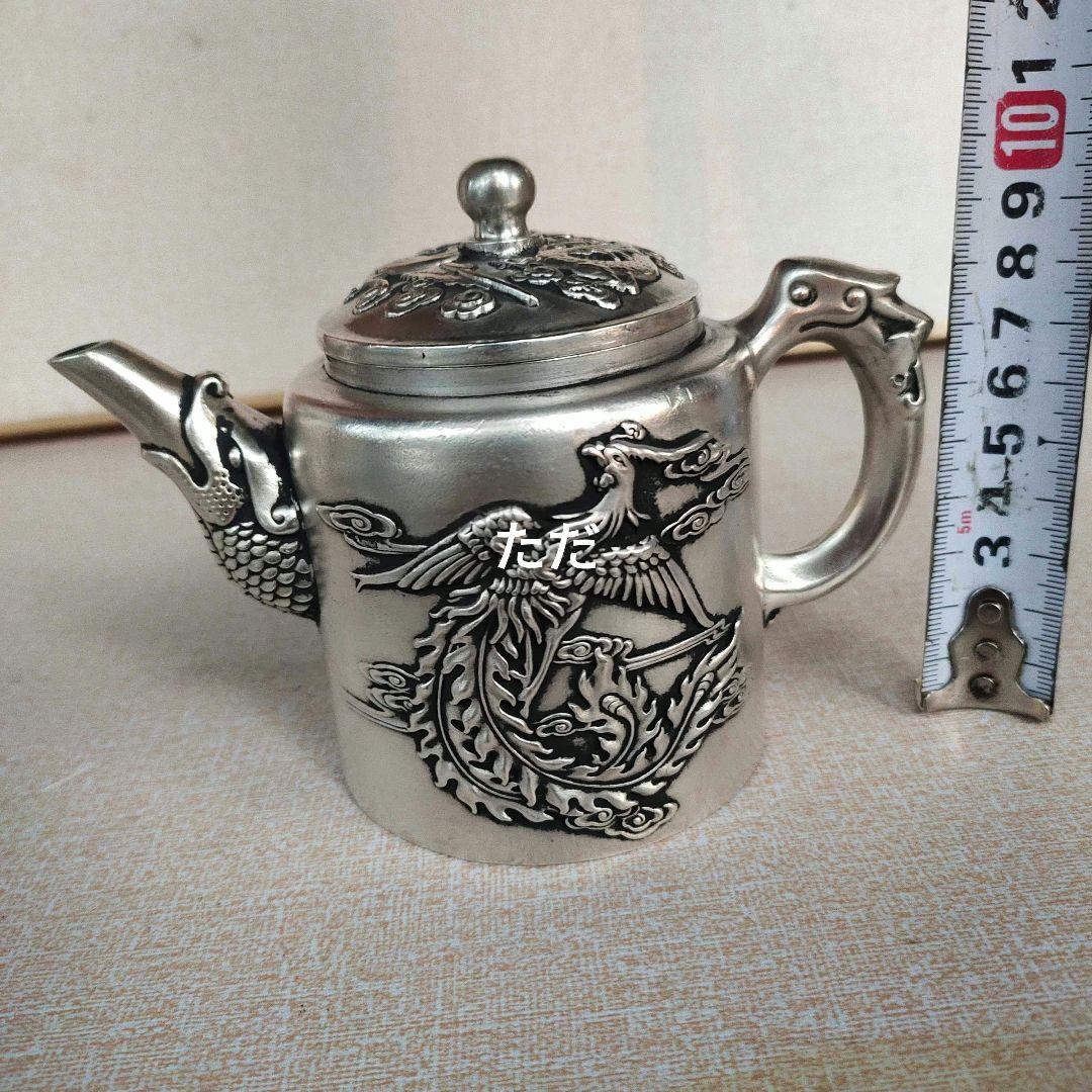 銅器 茶道具 龍鳳茶壺 煎茶器 装飾品 工芸品 置物