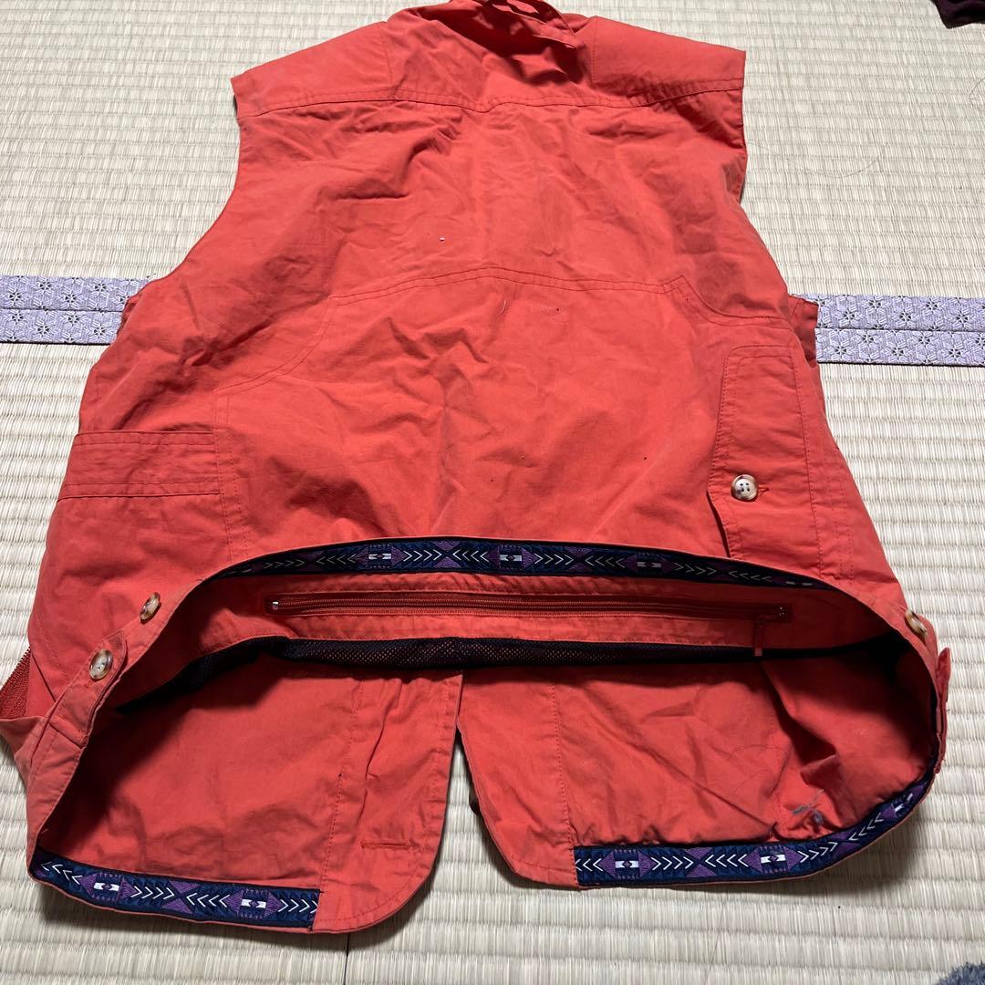 Pendleton フィッシングベスト S 大きめ　オレンジ