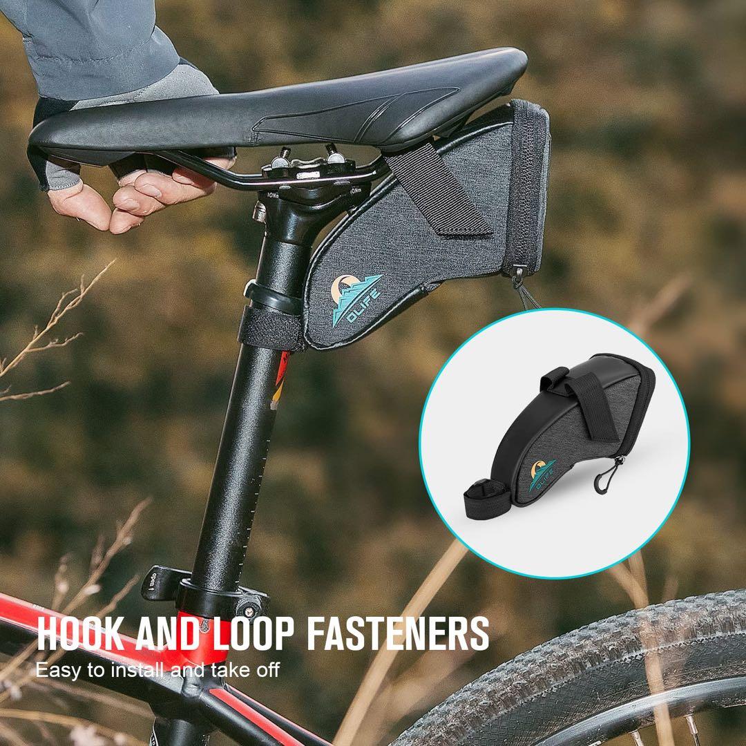 OLIFE バイク サドルバッグ 自転車 シート下 ウェッジポーチ