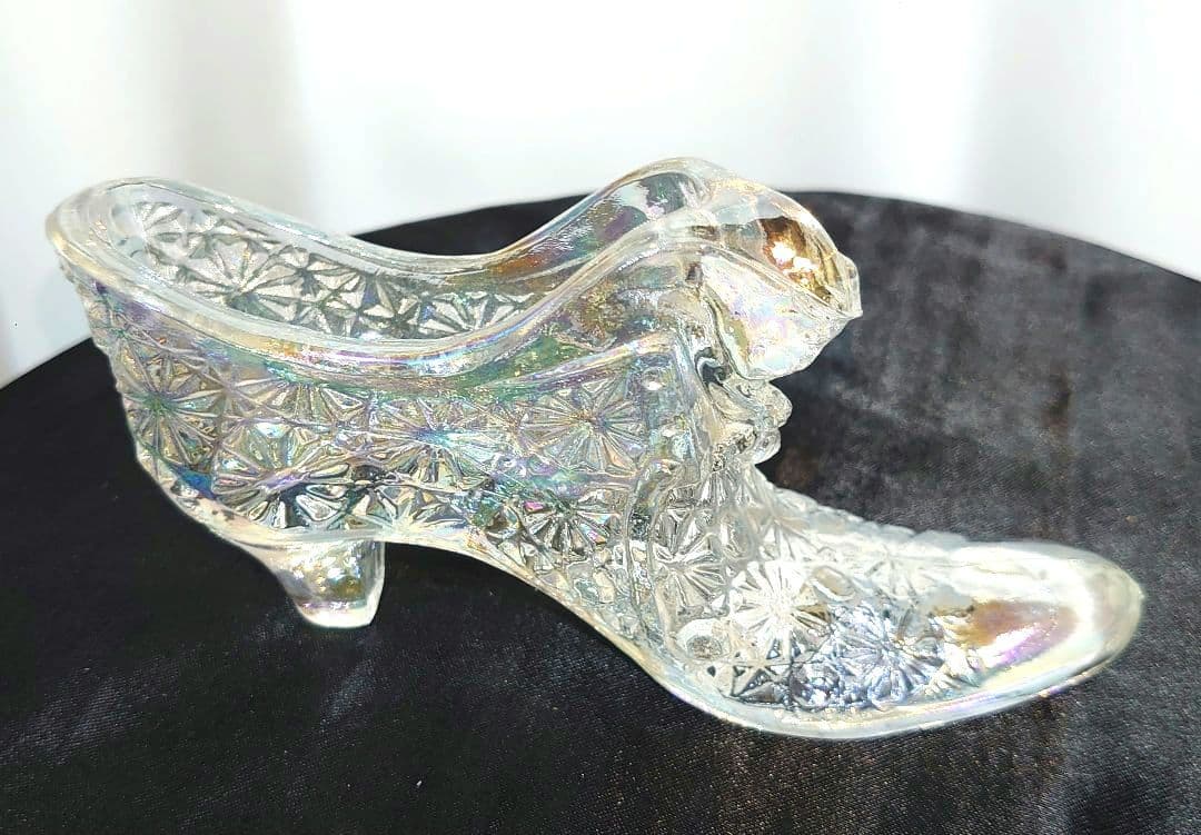 60 -70代 フェントン シューズ オパール ミルク デイジー柄 2つバラ売可