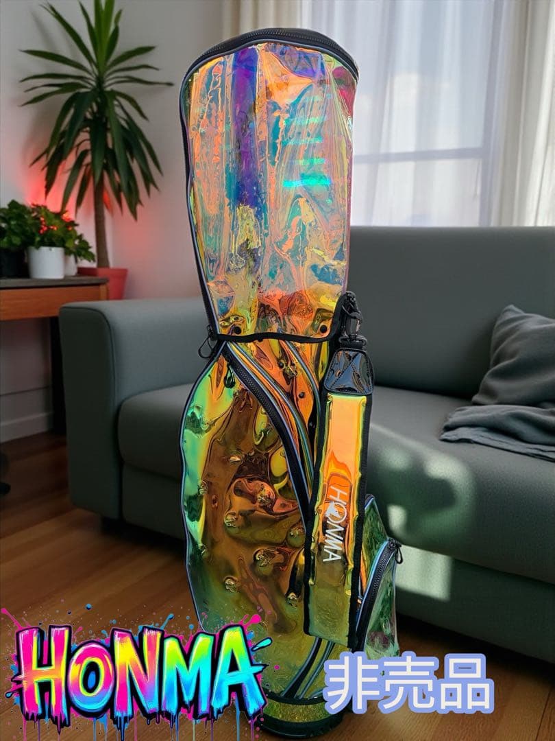 美品‼️ホンマHONMA スケルトンクリスタルキャディバッグ 非売品