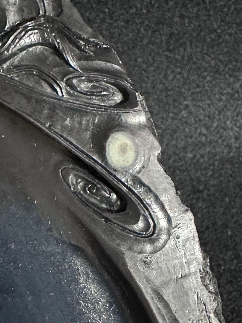 中国美術 端渓眼入雲龍文彫刻 唐木箱 重さ約993g 唐物 書道具