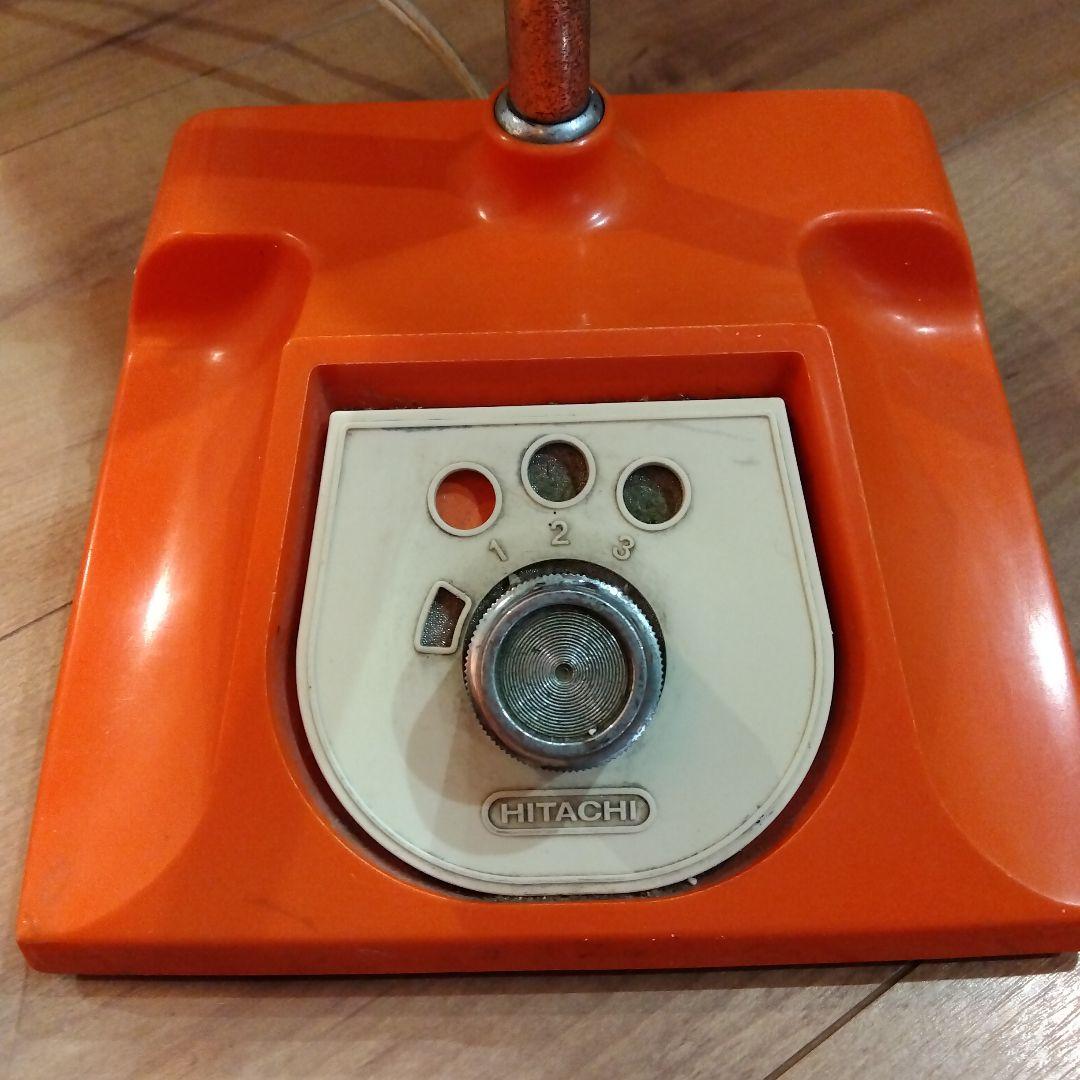 HITACHI 　昭和レトロスタンドライト オレンジ　稼働品　日立