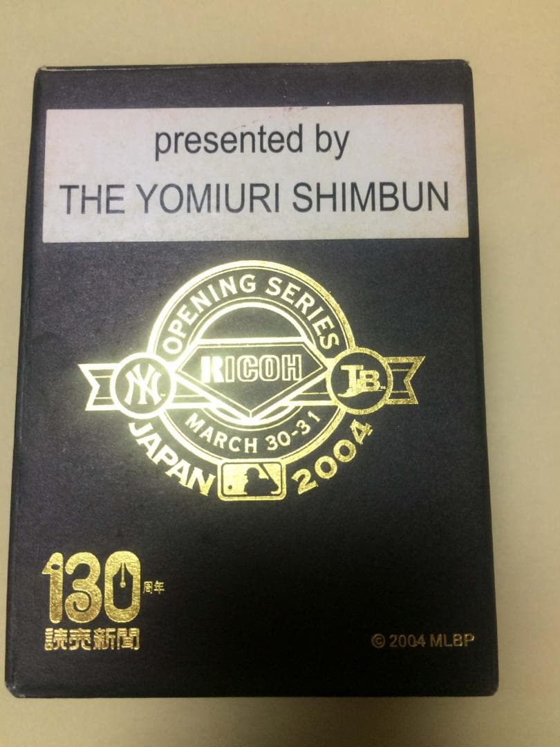 #55 松井秀喜氏自筆サイン入り、’04MLB東京ドーム開幕戦・観戦記念腕時計。