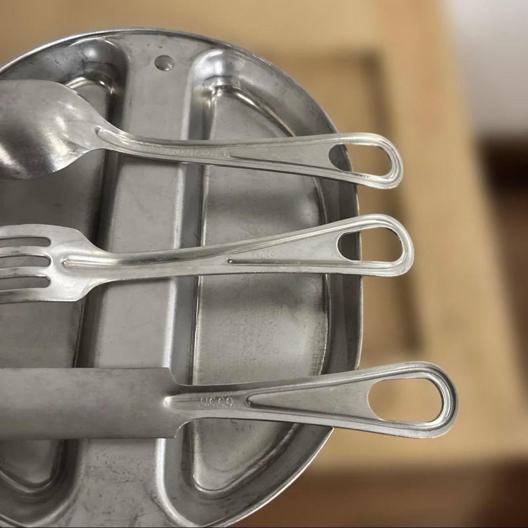 米軍　実物　1982年　メスキットパン　カトラリーセット　送料無料　③