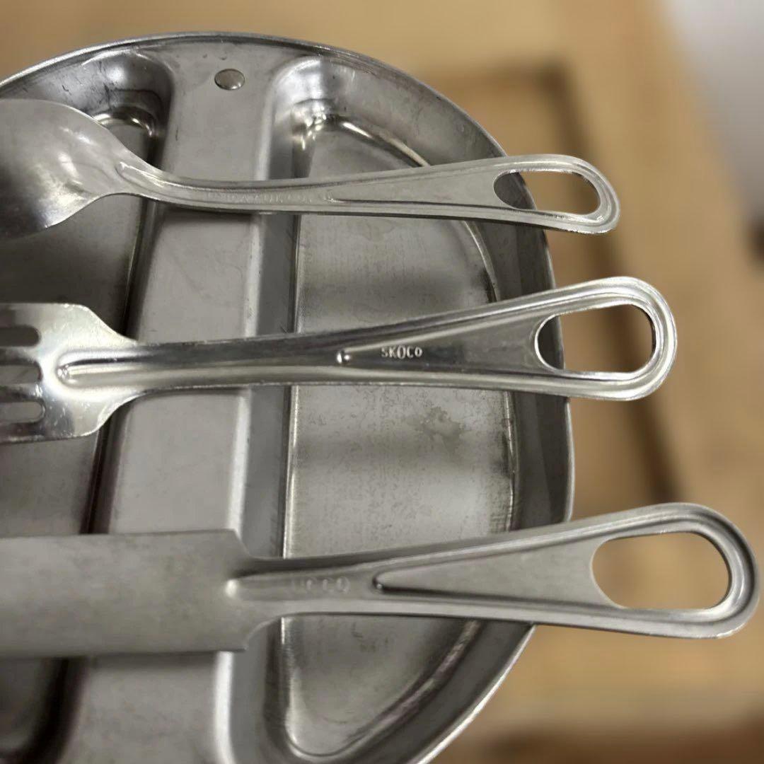 米軍　実物　1982年　メスキットパン　カトラリーセット　送料無料　③