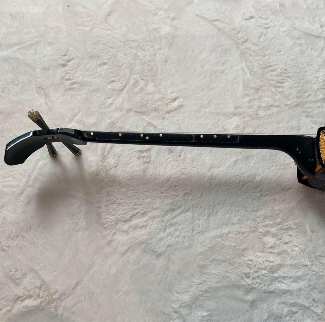 沖縄三線 2wayセミハードケース付き 人工皮 蛇柄 民族楽器　琉球楽器