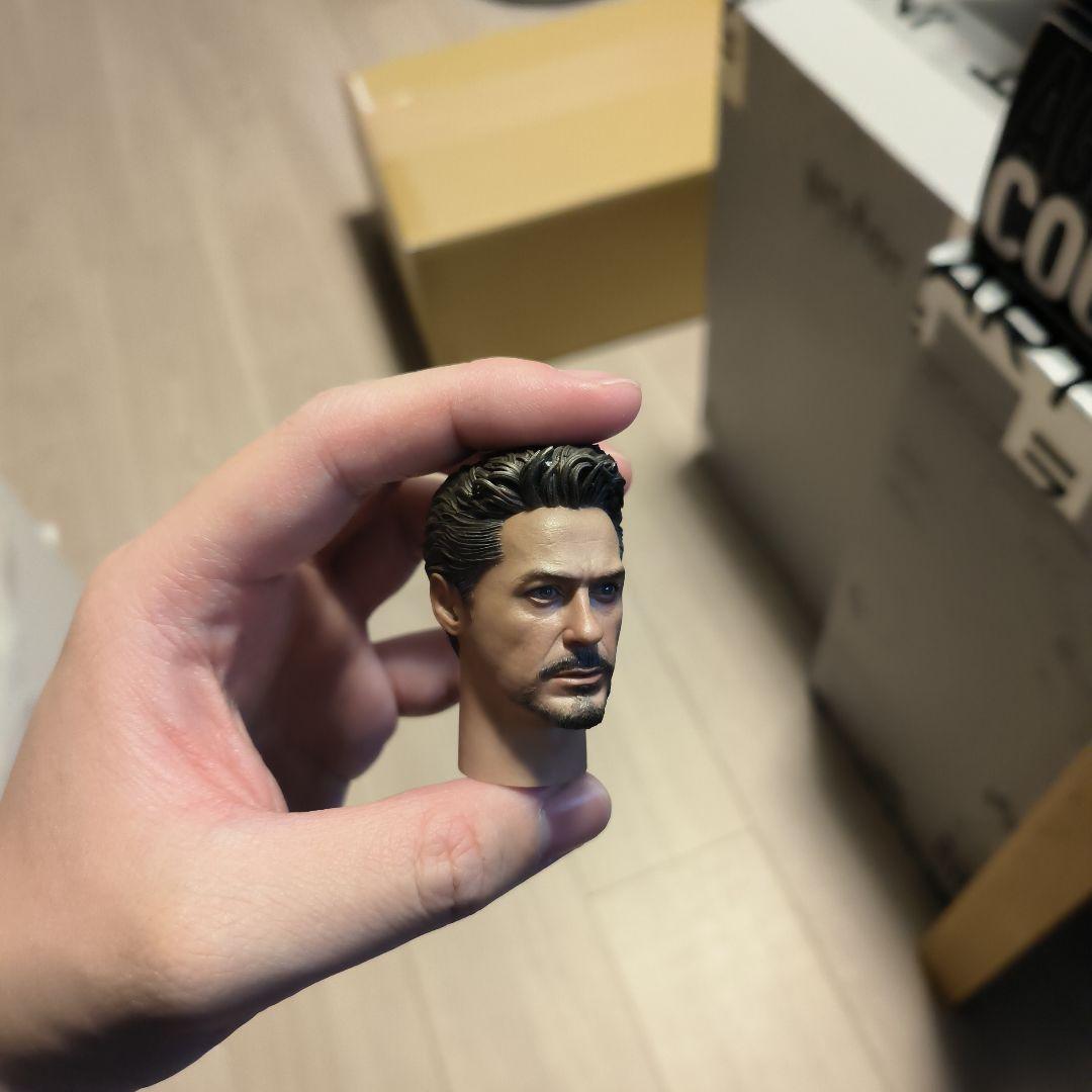 トニー・スターク フィギュアヘッド 1/6 訳あり特別価格！