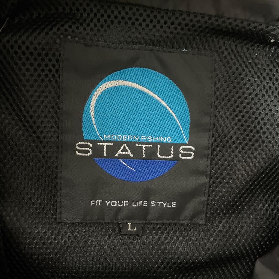 サンライン ステータス ウィンドブレーカースーツ ブラック Lサイズ