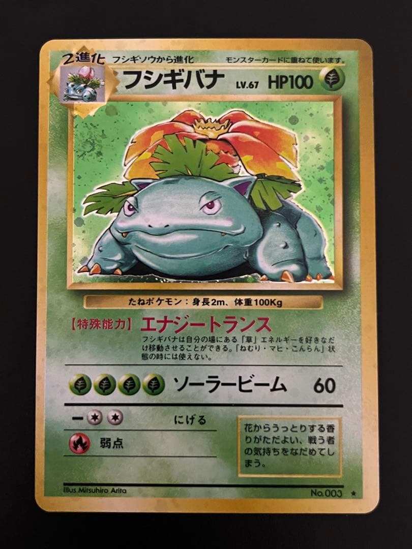 美品　フシギバナ　ポケモンカード　旧裏面　第1弾拡張パック