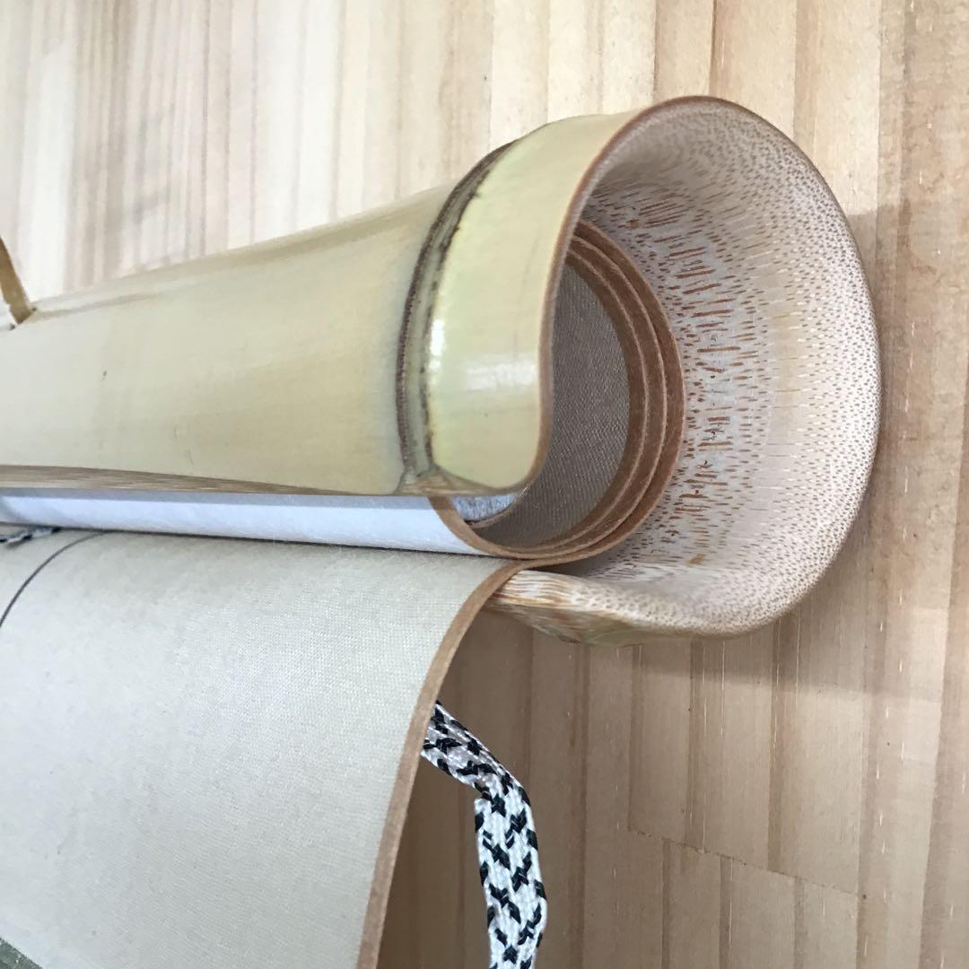 K茶道具　竹製　軸巻上(掛軸の長さ調整する時に) 紙箱　S978KJ