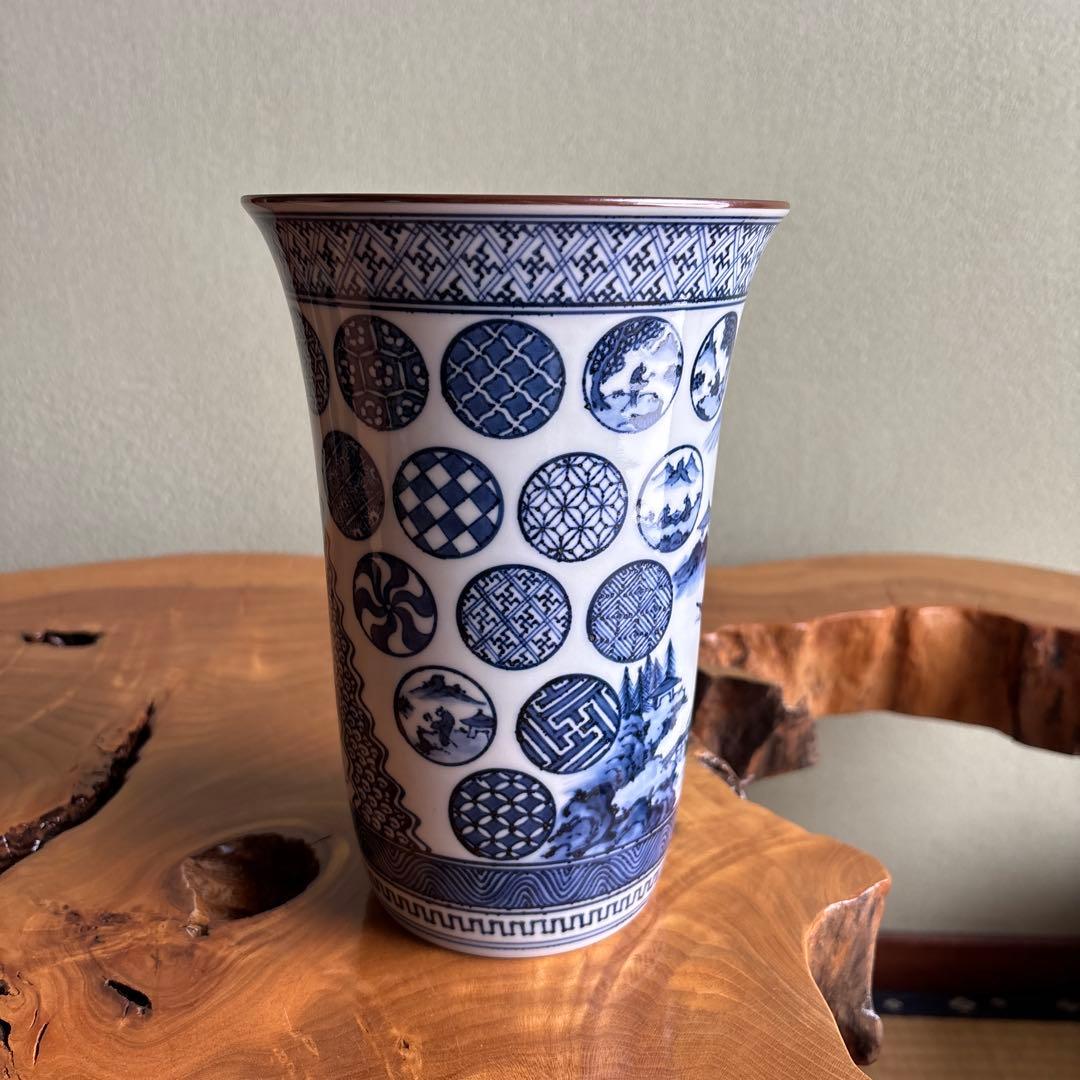 土山松泉造 水指 景徳鎮窯 平安 清水焼 茶道具 共箱