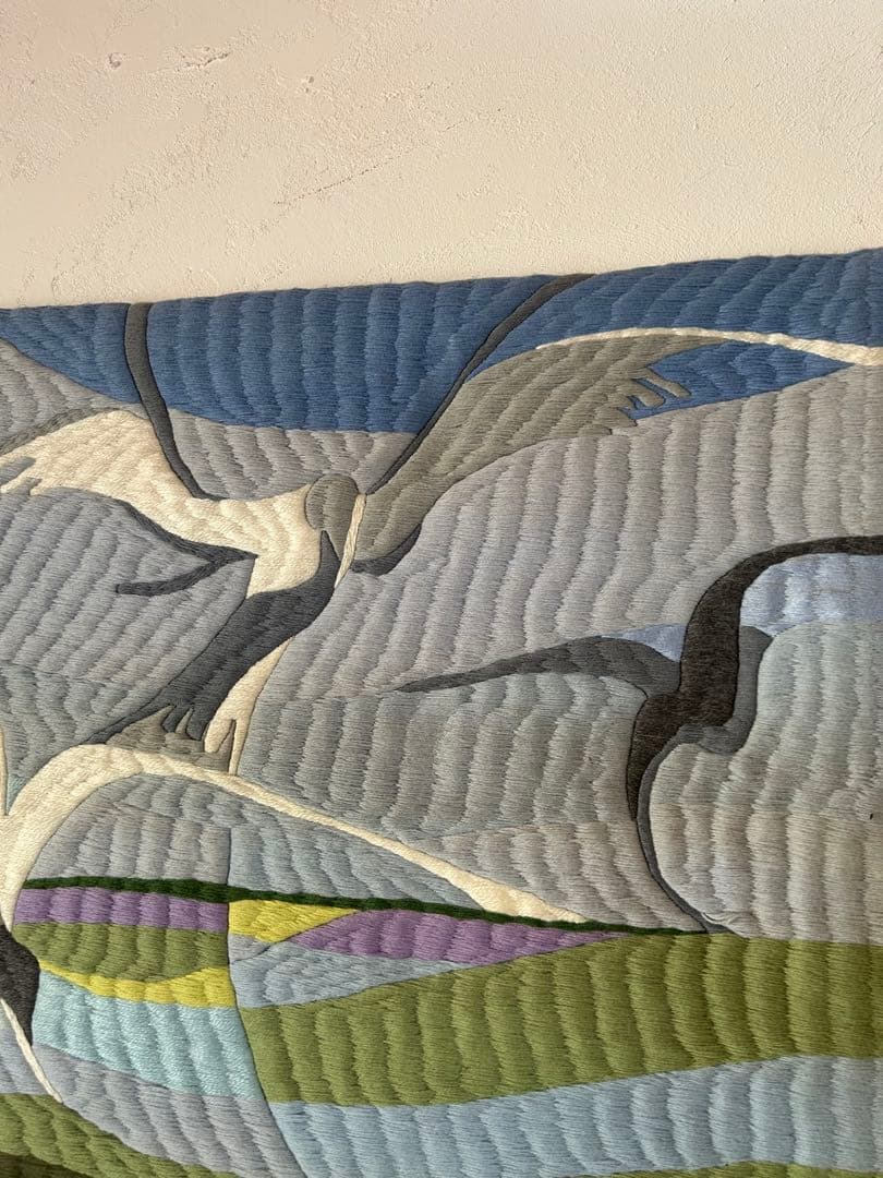 現代美術　シルバパルメイラ　ポルトガル　カモメ　かもめ　タペストリー