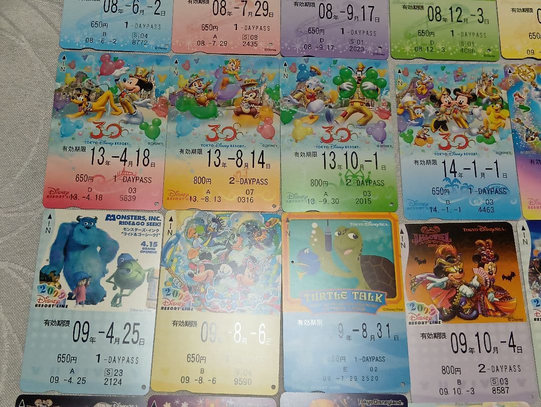 ディズニーリゾートライン　フリーきっぷ　使用済　69枚