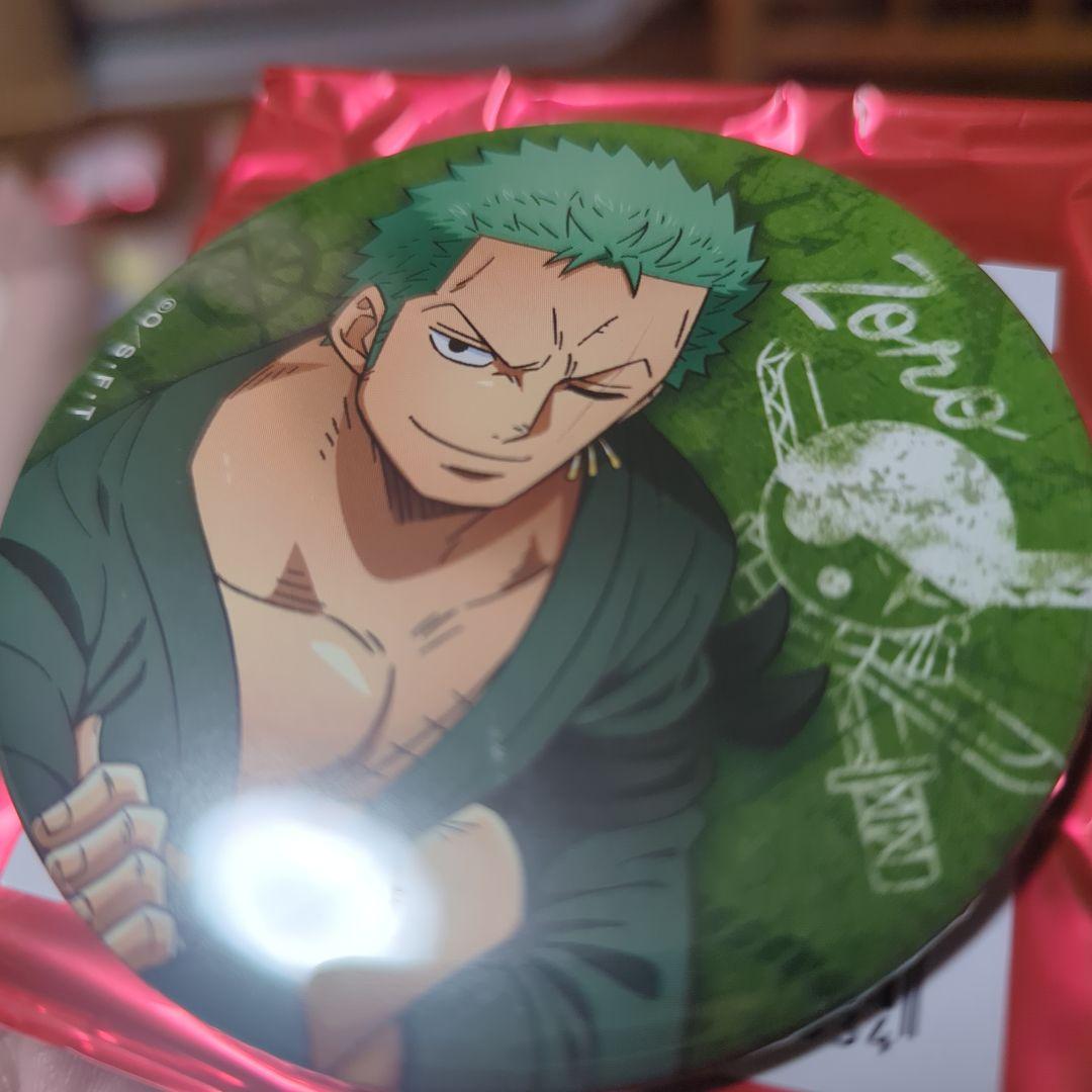 ONEPIECE　ハウステンボス　缶バッジ　ルフィ　ゾロ　サンジ　チョッパー