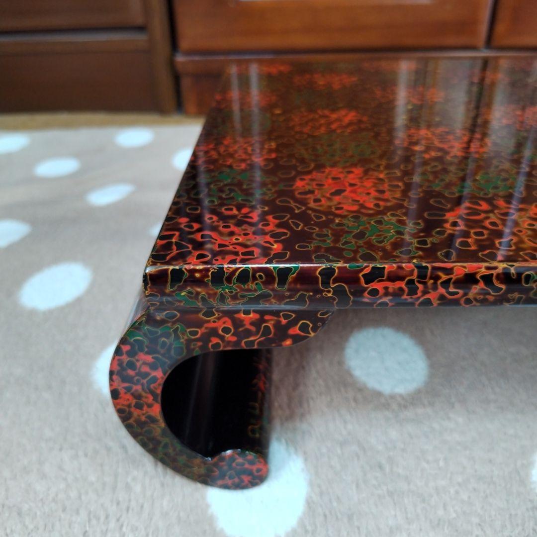 未使用　津軽塗花台　盆栽台　華道具